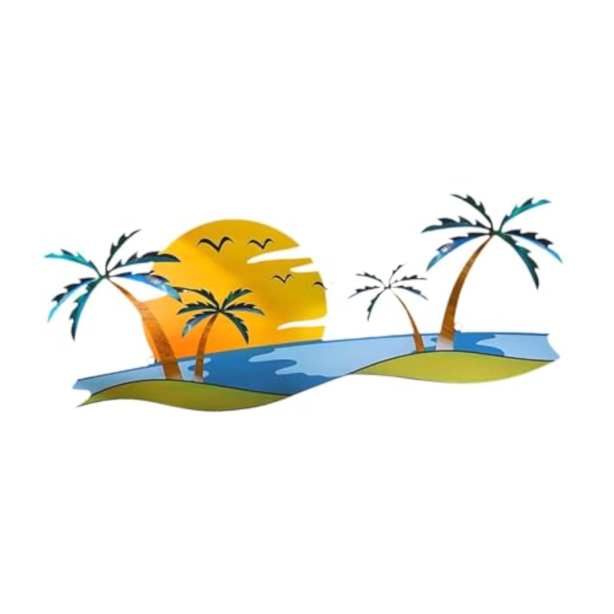Tropical Beach Wall Art Outdoor Beach Bathroom Decor