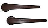 NAK Recliner Replacement Parts Lever Style Handle fits Many Manufacturer Brands Including Flexsteel, Chair Release Handle for Sofa, Couch or Recliner (Walnut Wooden, 2)