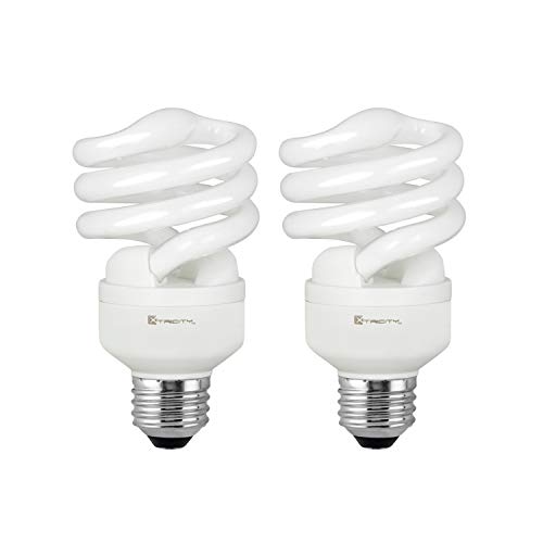 Compact Fluorescent Light Bulb T2 Spiral CFL, 2700k Soft White, 13W (60 Watt Equivalent), 900 Lumens, E26 Medium Base…