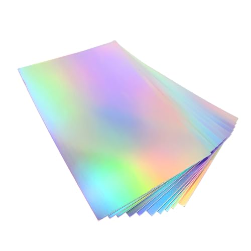 Papier cartonné holographique A4 feuilles carrées bricolage DIY enfants