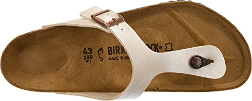 Birkenstock Womens Gizeh Graceful Flip Flop Birko-Flor Summer Sandals - Pearl White - 10-10.5 #TOP4