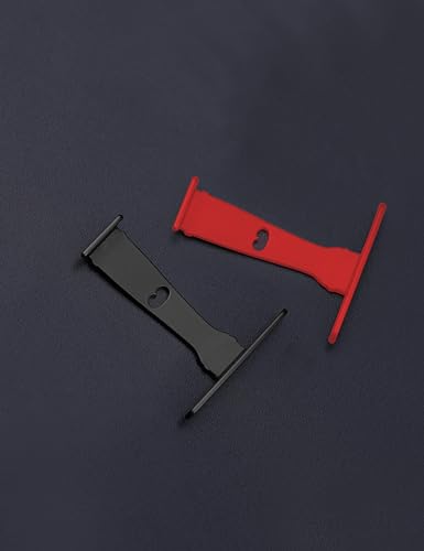 Image of Metallic Replacement Wicket for Oakley Sutro OO9406 /Sutro Asian Fit OO9406A /Sutro S OO9462 Sunglasses - Black+Red