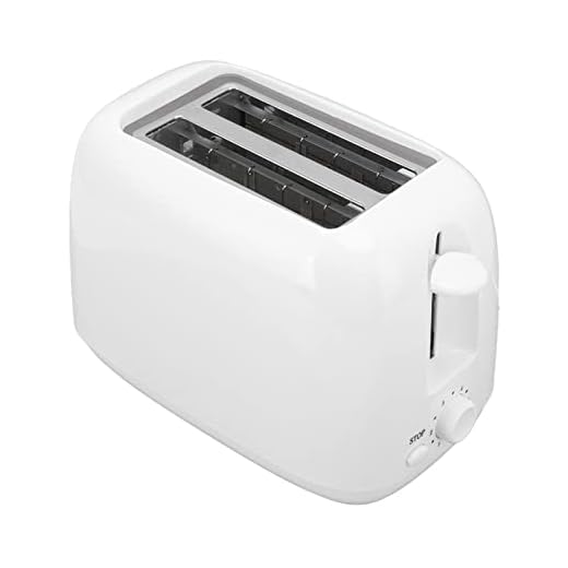 Tostadora de 2 Rebanadas, 6 Niveles de Temperatura, Tostadora Inteligente de Acero Inoxidable, Tostadora Vintage Blanca, Tostadora Pequeña para Panecillos, Gofres, para el Hogar, Panadería, Cafetería