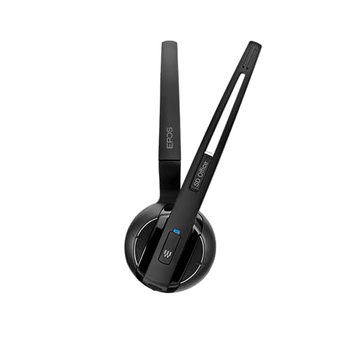 Image of Sennheiser SD Office ML (506009) - Single-Sided DECT Wireless Headset for Desk Phone and Skype for Business Connection, Noise-Cancelling Microphone, Multiple Wearing Styles (Black)