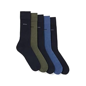 BOSS 5p Rs Uni Kleur Cc heren herensokken (5-Pack)