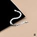 Amberta Women's 925 Sterling Silver Braided Herringbone Chain Bracelet (Length 7.5 inch): Silver