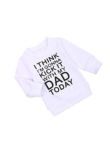 Meninos Meninas Algodão Moletons Manga comprida Cartas Estacionar Camisa superior Casual Roupas outo