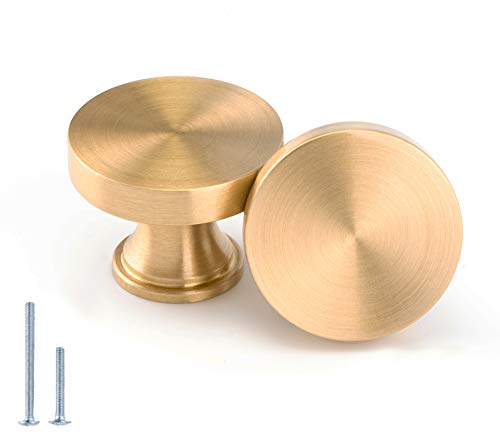 Cabinet Knobs Gold knobs Black Knobs Leather Drawer Pull for Bedroom,Drawer Pulls and Knobs Cupboard Door Handles Pull,Brass Cabinet Handles Dresser Knobs for Bathroom Kitchen Cabinet (Pure Copper)