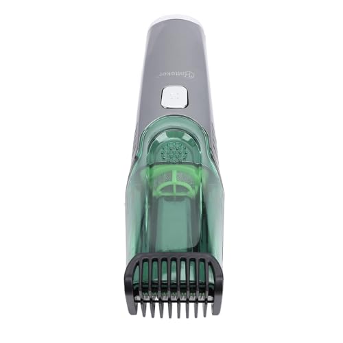Schnurloses Vakuum-Clipper, Geräuschloser Starkes Power LED-Display 1400mAh Haarschneider für Männer, mit Integriertem Vakuum, Ideal für Schnurrbart
