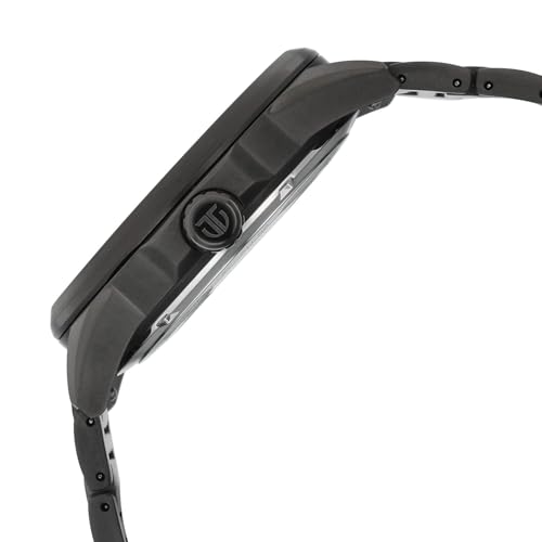 Image of Titan Aion Concealed Automatic Analog with Power Reserve Indicator and Black Dial Black Stainless Steel Strap Watch for Men - 90224QM01