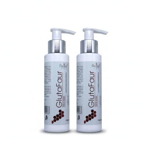 Image of Face Wash Glu-Tafaur Dual Pack Formula for Instant Glowing Skin 200gm Pack of 2
