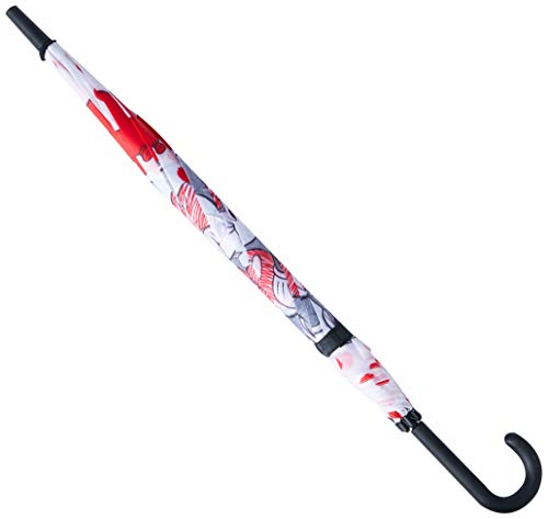 Sombrinha Longa Auto Mickey Expression Mimo Style Branco/Vermelho