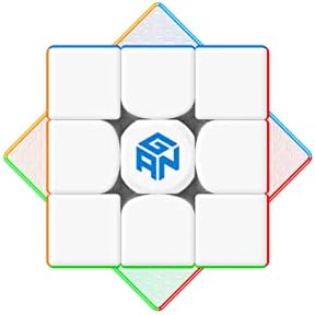 GAN 11 M Pro, Magnetyczna Kostka 3x3 do Speedcubingu, Kolorowa z matową powierzchnią (wnętrze w kolorze białym)