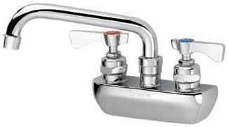 Krowne 14-408L Low Lead Faucet Splash Mount, 4" Centers, 8" Swing Nozzle, NSF