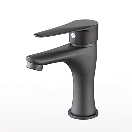 Robinet noir lavabo de salle de bain pour vasque moderne gris foncé