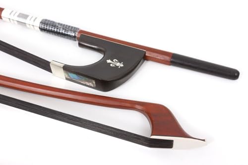 YoungMonic 3/4 Upright Double Bass Bow German High Handle Bass Bow Black Horse hair Advance (3/4)