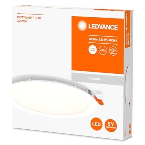 Downlight LED rond 22W 4000K éclairage efficace faible consommation - 2