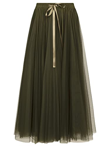 ApartFashion Jupe en Tulle, Olive, 42 Femme Cover