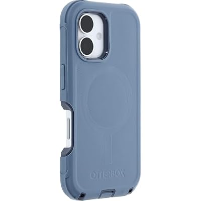 OtterBox iPhone 16 Defender Series Case - جينز أزرق صغير (وحدة واحدة يتم شحنها في بوليباغ)