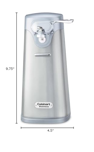 Image of Cuisinart SCO-60 Deluxe Electric Can Opener, Quality-Engineered Motor System Allows you to Open Any Size Can, Stainless Steel