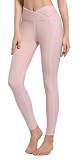 Ubestyle UPF 50+ High Waist Women's Long Swim Pants Swim Leggings Swimming Tights Rashguard Pants Sun Protective (UBT3014PINKXL)