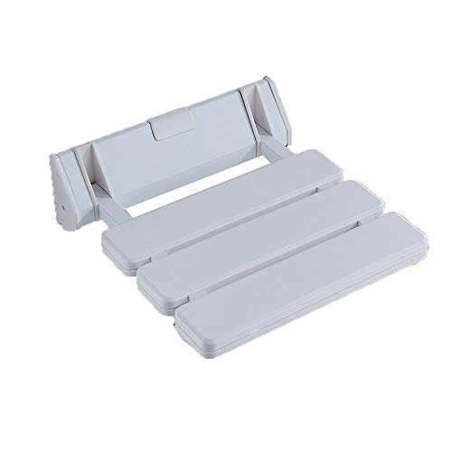 WYZBD Bathroom wall folding seat armrests slip bath stool Stool,White