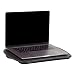 Mind Reader Portable Laptop Lap Desk with Handle, Built-in Cushion for Comfort, Black
