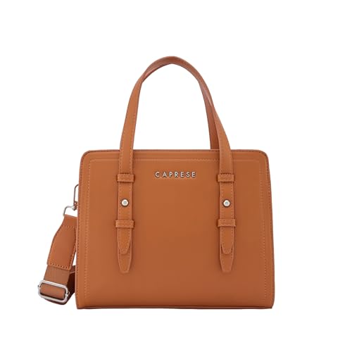 Image of Caprese Fiji Small Satchel Bag with Adjustable & Detachable Strap | Versatile Shoulder, Crossbody & Handheld Bag for Work, Travel, and Everyday Use, Spacious with Multiple Compartments