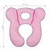 ZHOMA Baby Travel Pillow, Upgrade U-Shape Infant Pillow for Car Seat Pushchair and Stroller, Soft Comfortable Sleep Cushion for Kids Newborn and Toddler -Pink