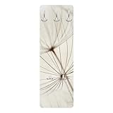 Bilderwelten Garderobe Gräser 105cm x 34cm Holzgarderobe Modern Garderobenhaken...
