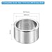 PATIKIL M8 Stainless Steel Spacers, 12Pcs Metal Spacer 8mm ID x 10mm OD x 6mm L Screw Standoff for 5/16