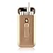 Produktbild Zigarettenetui mit USB Lighter Zigarettenbox 20pcs 100mm Slim Zigaretten Portable Electronic Lighter Rechargeable Windproof Flameless(rose gold )