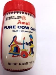 Amul Butter Clarified Butter Ghee 6.38 Oz. (181g) (1 Single) by Amul