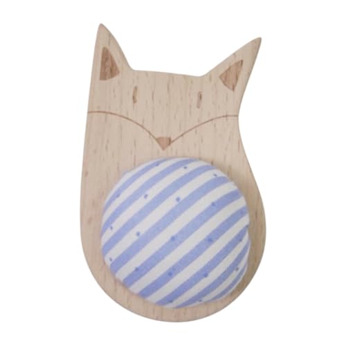 Almohadilla de alfileres decorativa con base de madera noble y acabado para bordado 2