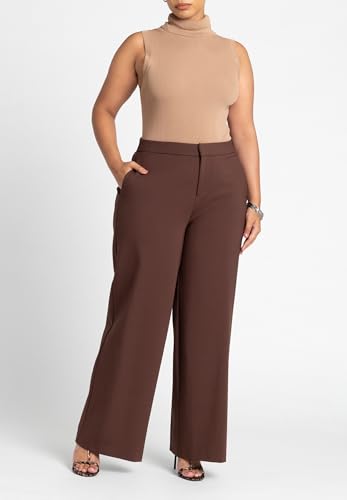 ELOQUII Women's Plus Size The Ultimate Stretch Wide Leg Pant4
