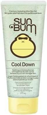 Sun Bum Cool Down Aloe Vera Gel | Vegan and Hypoallergenic After Sun Care with Cocoa Butter to Soothe and Hydrate Sunburn Pain Relief | 177ml / 6 oz