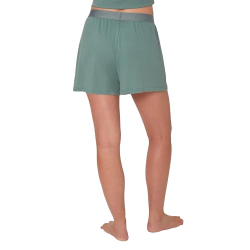 Hanes Women's Originals Sleep, 2-Pack, Comfywear Supersoft Rib Lounge Shorts, Loungewear Pack3