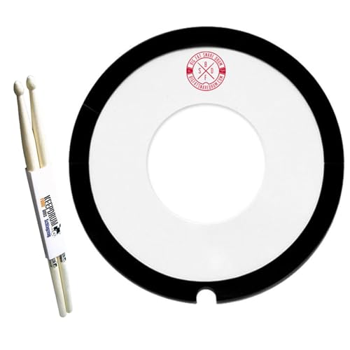Big Fat Snare Drum - Amortiguador de tambor (14 pulgadas, con baquetas, 1 par)