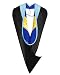GraduationMall Unisex Deluxe Master hood - Sky Blue/Royal/Gold