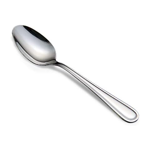 dearithe Teaspoons Set of 8,Stainless Steel Tea Spoons,Sugar Measuring Coffe Spoon Silverware,6.29 Inches,For Home, Kitchen,Bar, Dishwasher Safe Cover