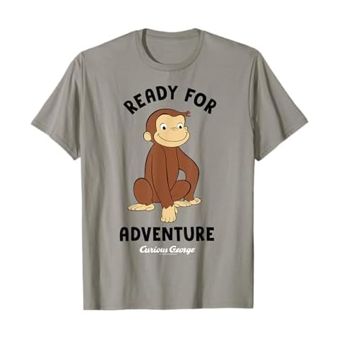 Curious George Ready For Adventure George Smiling T-Shirt Cover