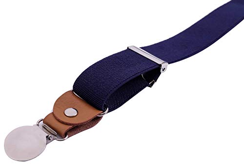Set de Tirantes y Corbata Ajustable Azul Marino 48" miniatura 4