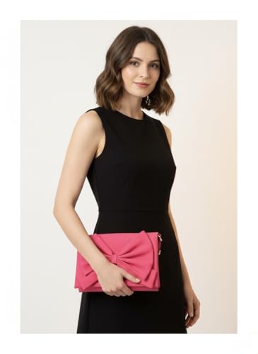 Image of Women's Bow Crossbody Bag - Shoulder Purse & Sling Handbag - Multi-Pocket Partitioned Side Bag with Adjustable Strap for Party, Wedding & Casual