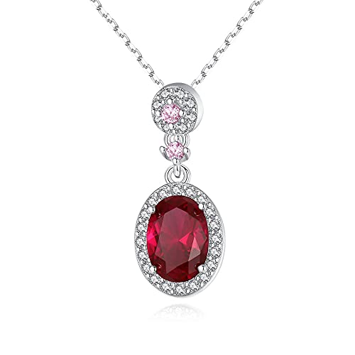 Collier rubis en argent 925 : le cadeau de Noël idéal pour femme