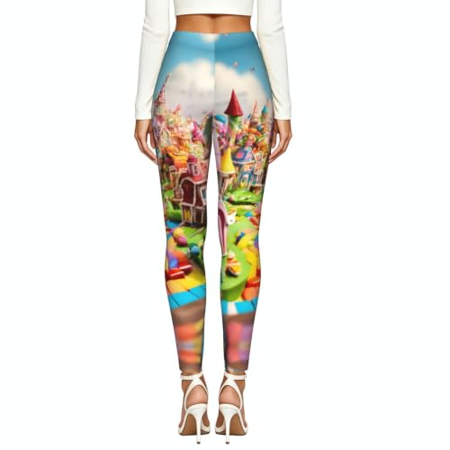Leggings de compresión suaves mujer con estampado Candy Paradise 3