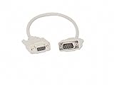 YCS basics 1 Foot DB9 9 Pin Serial / RS232 Male/Female Extension Cable
