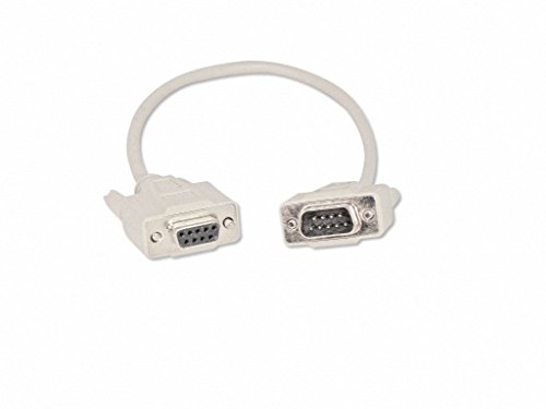 Ycs Basics 1 Foot Db9 9 Pin Serial / Rs232 Male/Female Extension Cable #TOP24