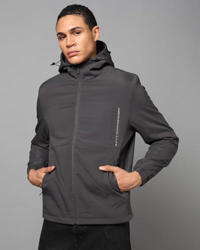 Image of Qube By Fort Collins Men's Polyester Standard Length Regular Fit Lightweight Winter Jacket - Sporty, Stylish & Warm Outerwear for Cold Weather