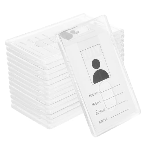 Protector para tarjetas vertical Baluue de plástico transparente e impermeable (15 piezas)