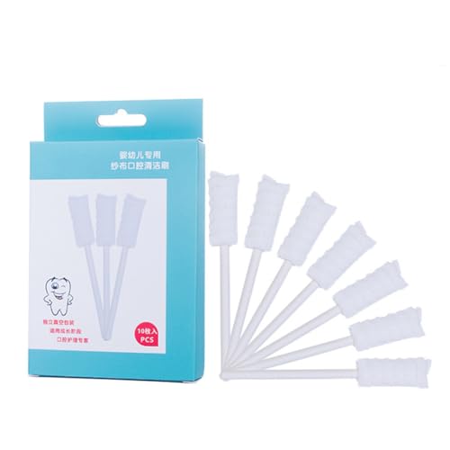 YARNOW Desechables para Bebés, 10 Unidades de Gasa Absorbente de Color Claro, Ideales para Higiene Bucal y Cuidado Delicado en Bebés